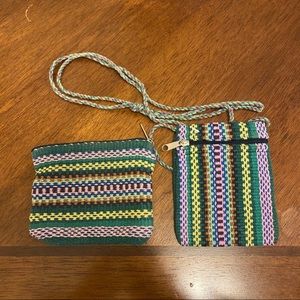 Hand woven wallet set from Costa Rica